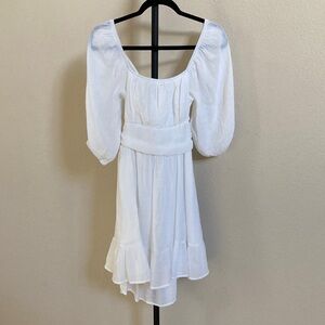 Elegant White Women's Dress